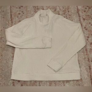 NWT TNF Waffle Knit Sweater Top size Large